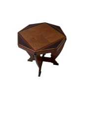 Art Deco Amsterdamse School Coffee Table in Oak, 1920s